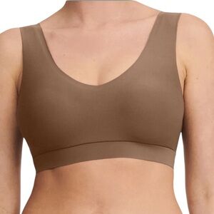 Chantelle Softstretch Padded V-Neck Bra Top in Coca – Sz XL/2XL